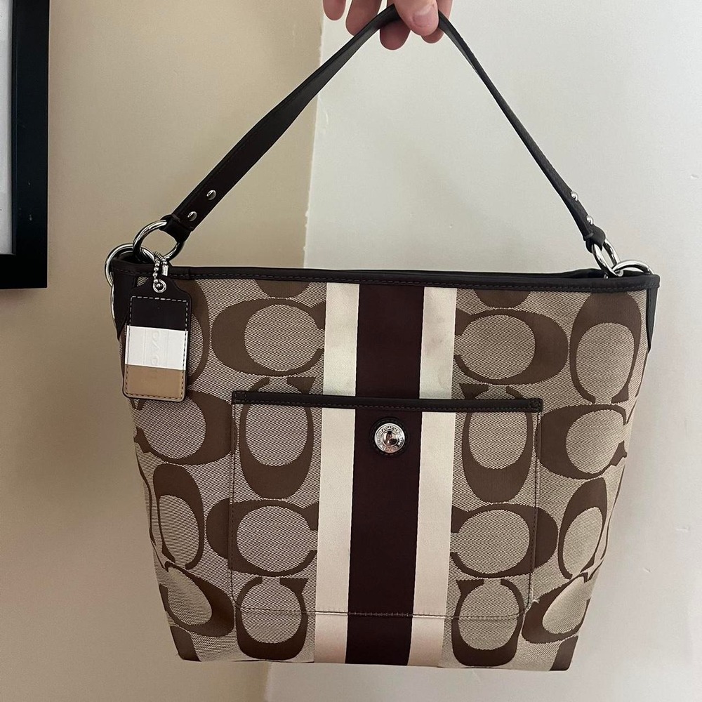 Y2k 2000s Coach Hamptons Weekend Signature Cs Stripe … - Gem